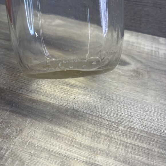 USA Clear Glass One Quart Milk Bottle Avalon Dairies Dairy Container Jar Vintage - Picture 6 of 11